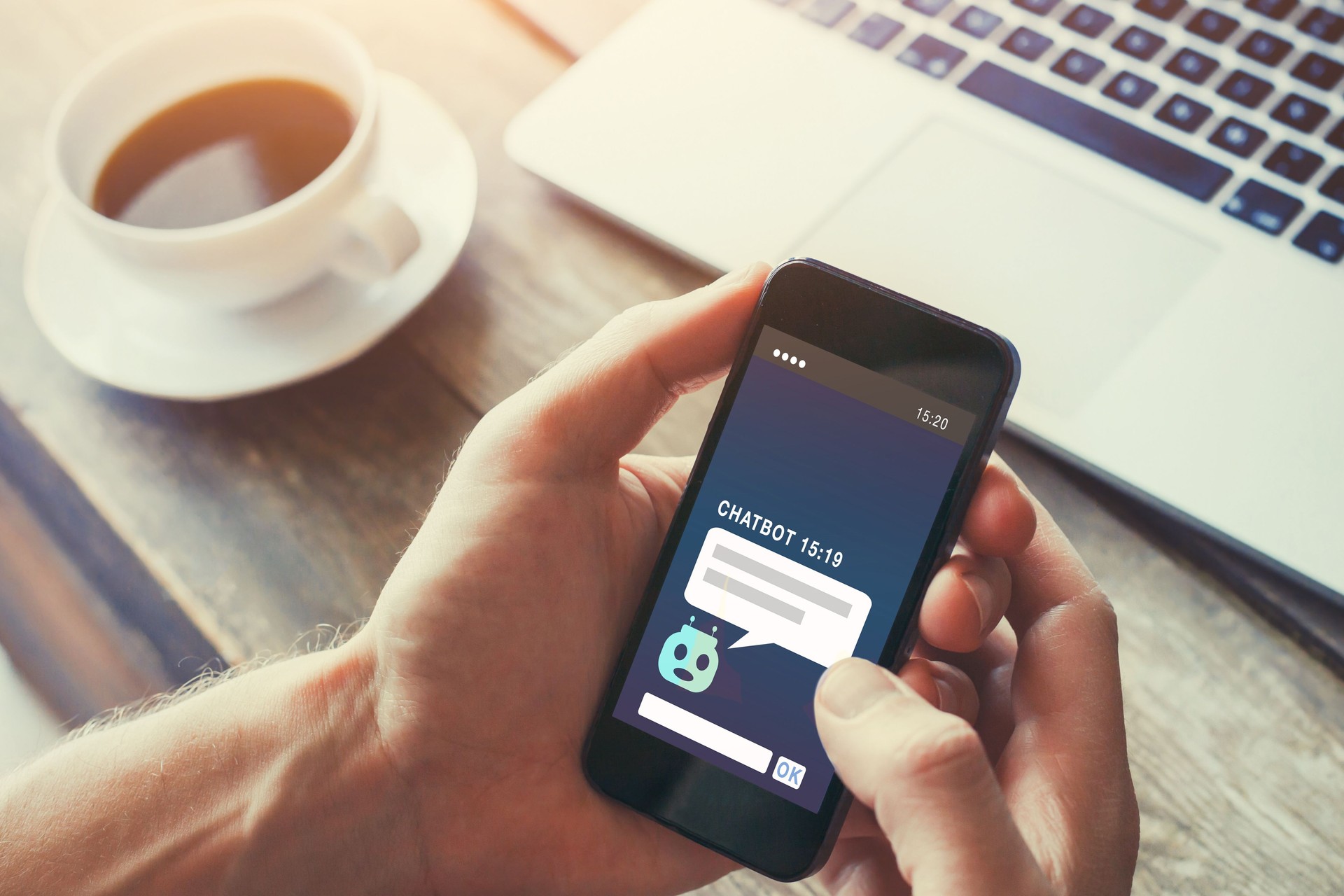 chatbot on website answering questions online